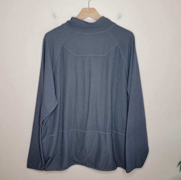 Lands' End | Gray Ribbed Textured 1/4 Zip Pullover Size XXL - Picture 4 of 4